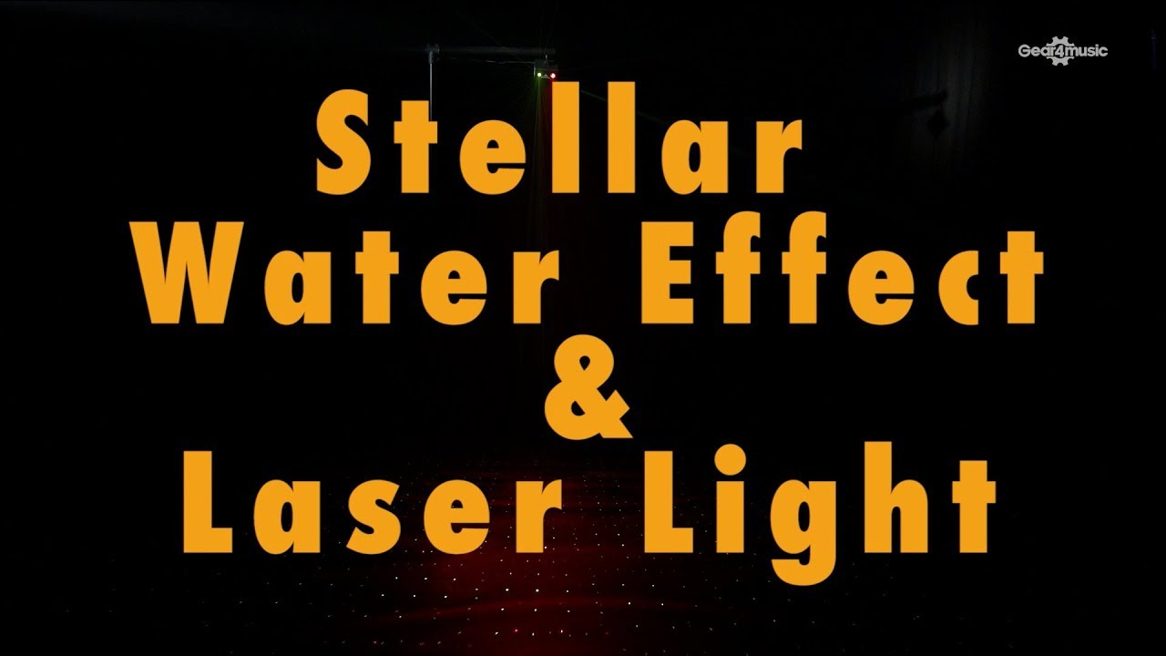Obejrzyj Stellar Water Effect and Laser Light by Gear4music w YouTube Obejrzyj Stellar Water Effect and Laser Light by Gear4music w YouTube