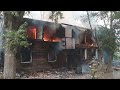 Пожар в Усть-Куте. Горит нежилой дом.