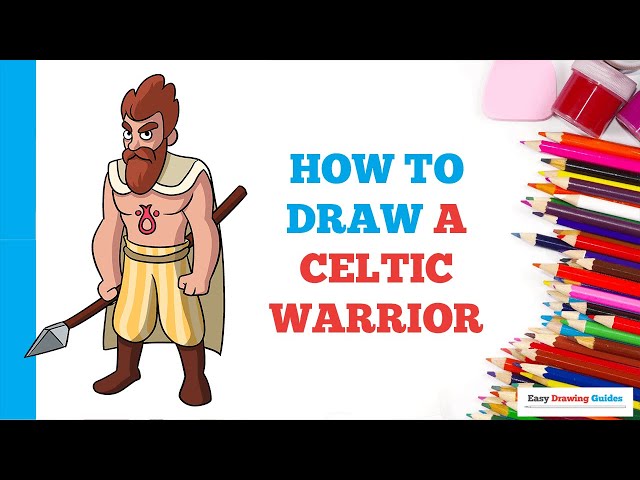 How to Draw a Celtic Warrior - Halloween Drawings 