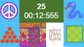 Google Snake Peaceful Large 10a 25 Apples in 12.555s (WR)