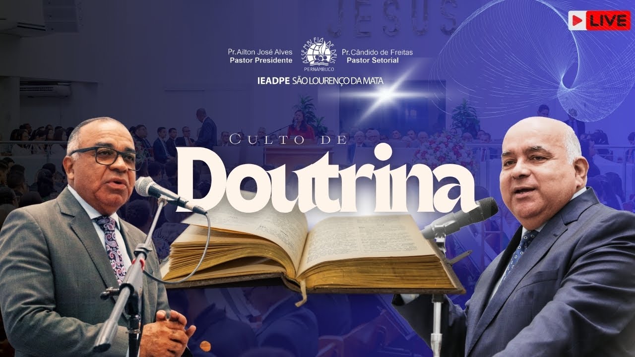 🔴 Culto De Doutrina |  15/01/2026 | IEADPE - SÃO LOURENÇO DA MATA 