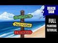 Ep170 beach sign easy acrylic painting tutorial for beginners