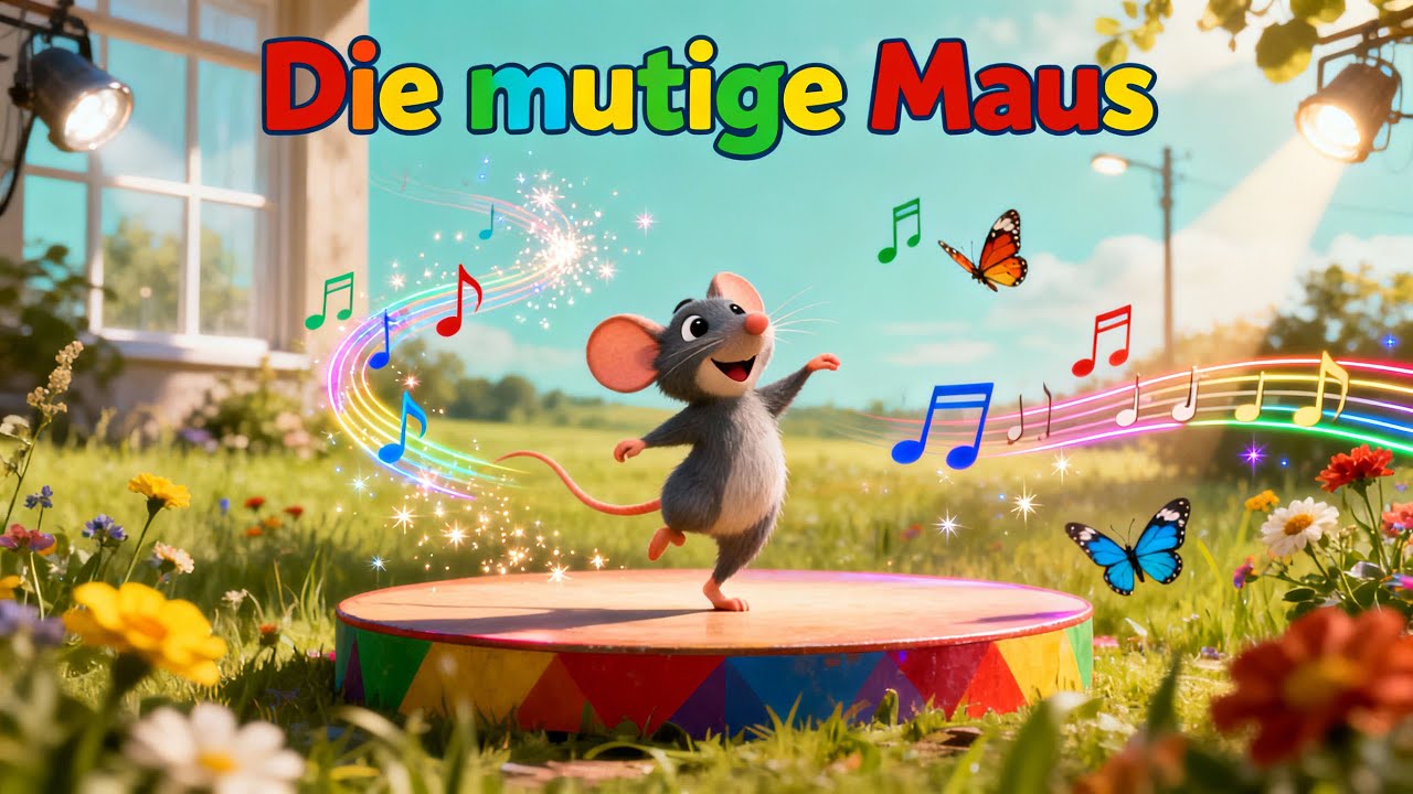 🐭🎩 Die mutige Maus 🌲🎶 | Fröhliches Kinderlied | Zauberliedchen