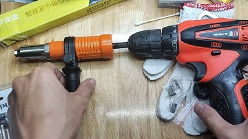 Bộ rút đinh tán Kapusi gắn máy khoan, ai hay làm nên mua