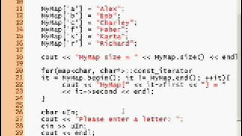 C++ Tutorial #14, STL Maps (2)