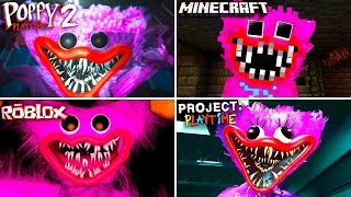 Evolution of Kissy Missy in all games - Project Playtime, Minecraft, Roblox, Poppy playtime 2