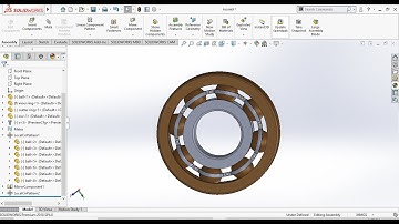 Design Ball Bearing Assembly in Solidworks