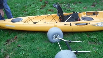 Hobie Kayak Scupper Cart Hack No Tipping Your Boat On Its Side Pt. 2