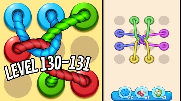 🏅 TANGLED LINE 3D: Knot Twisted 🤪 Level 130~131 🧩 Gameplay Walkthrough