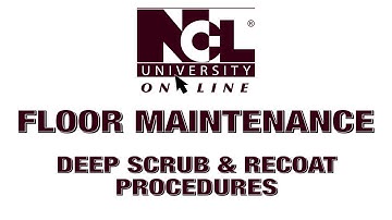 Scrub And Recoat Procedures 2021