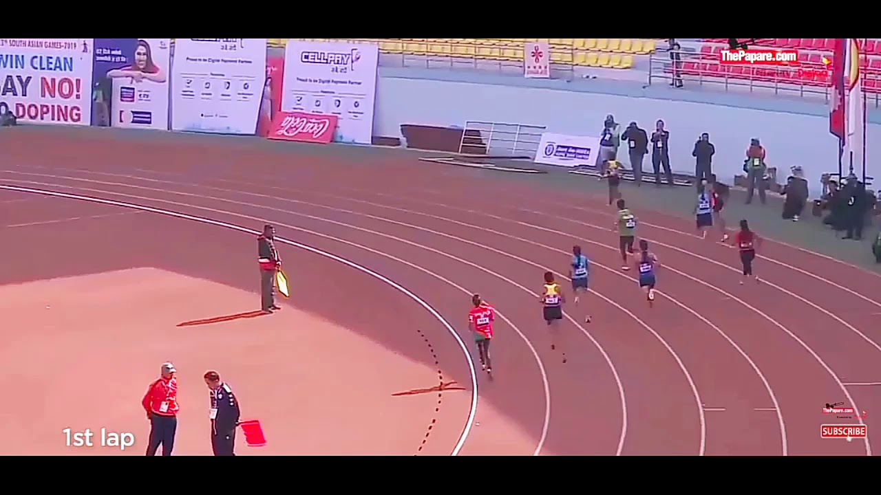 Womens 800 meter final south asian games 2019