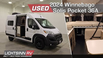 Used 2024 Winnebago Solis Pocket 36A - Class B Gas Camper Van - LichtsinnRV.com