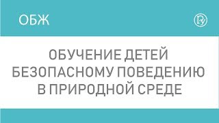 Обучение детей безопасному поведению в природной среде