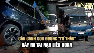 Lạnh gáy với những pha lấn làn, vượt ẩu tại con đường vừa xảy ra tai nạn liên hoàn