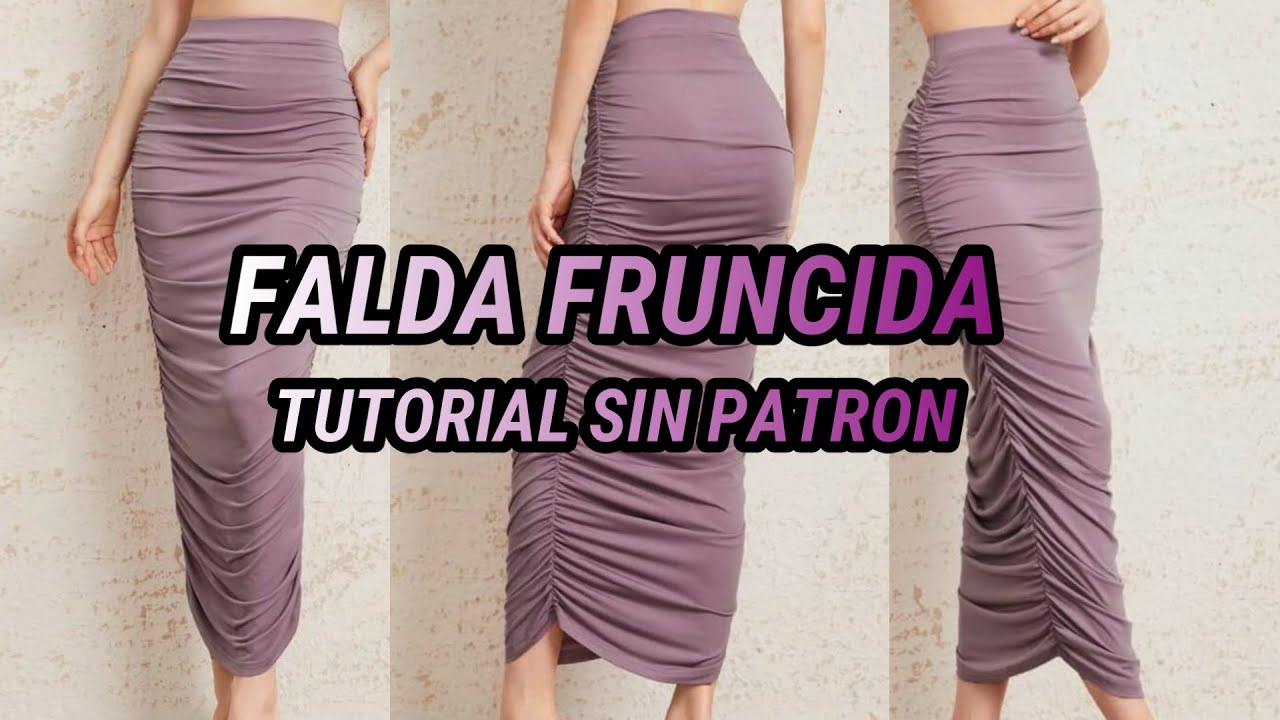 Falda plisada de costados | la más hermosa y fácil de hacer