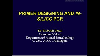 PCR Primer Designing (Practical)