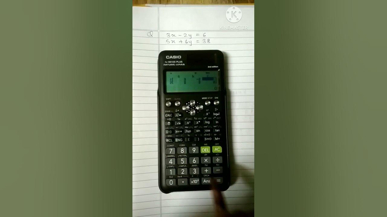 How To Solve Simultaneous Equations On Casio Fx 991es Plus shorts how-to-solve-simultaneous-equations-on-casio-fx-991es-plus-shorts