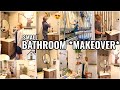 SMALL BATHROOM *MAKEOVER*/ACCENT WALL!! NEW HOUSE PROJECTS &amp; DIY BATHROOM TRANSFORMATION