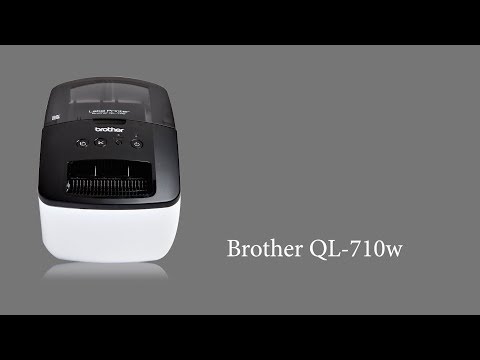 Knoglemarv Henstilling Tilsvarende Brother QL-710w label machine with wifi and more option - YouTube