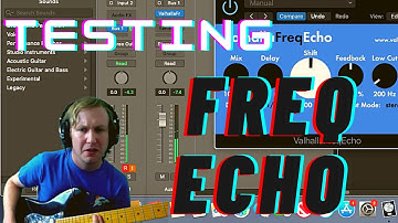 Experimenting On Guitar With The FREE FreqEcho From Valhalla!