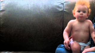 Baby Dancing To The Beat Of A Drum.