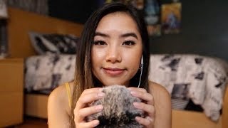 ASMR Inaudible Whispering + Microphone Scratching and Brush Sounds