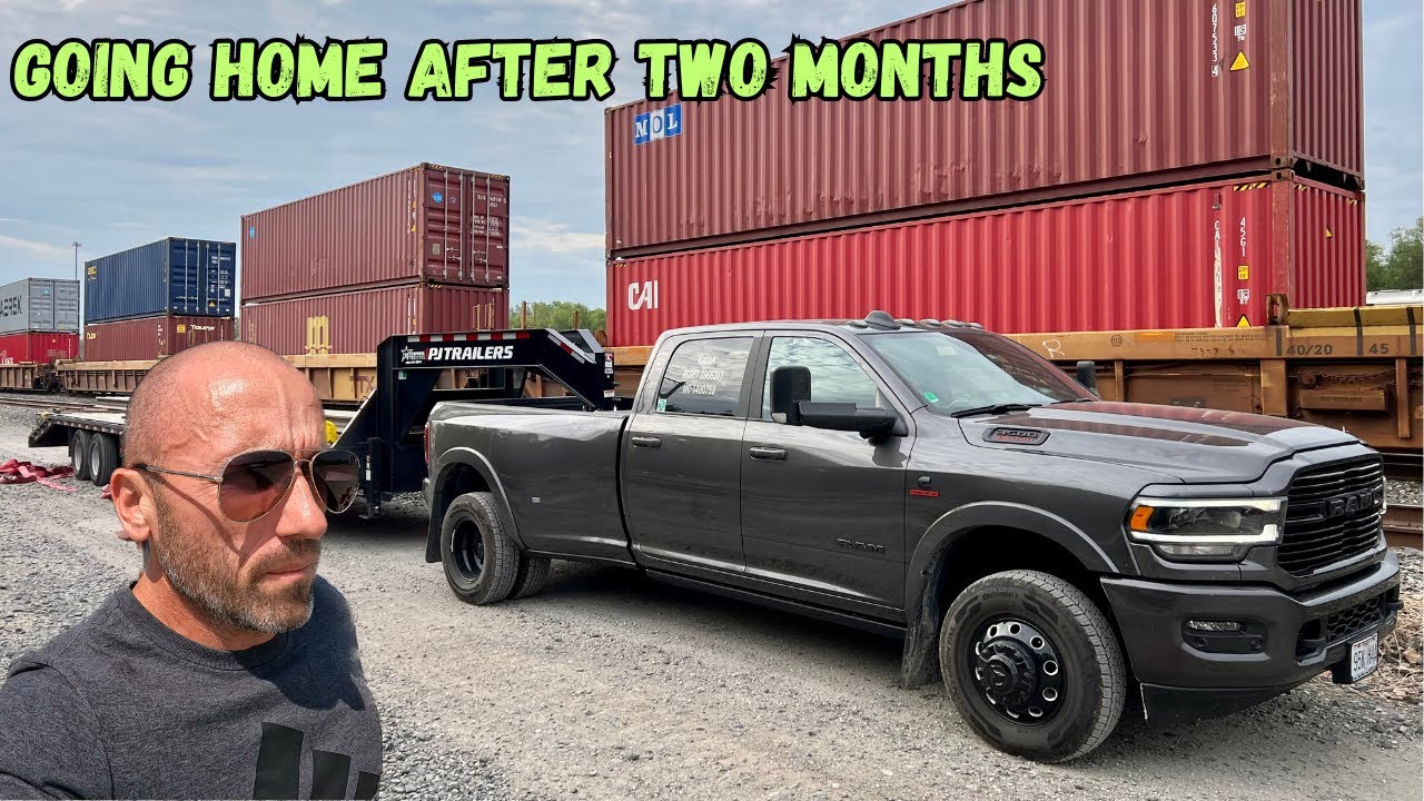 Going home for a week after two months on the road - YouTube