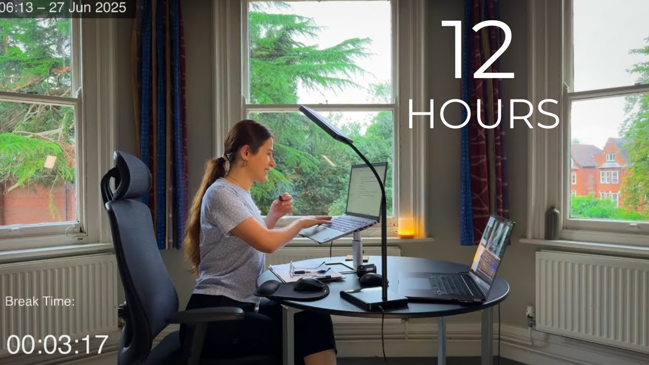 12-Hour LIVE Study With Me π | Cozy UK Ambience | Custom Pomodoro Timer ...