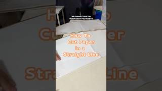 How to cut paper or plastic in a straight line ✂️ #short #scissors