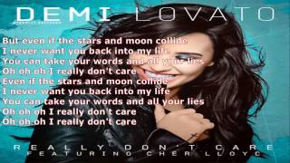 Demi Lovato   Really Don't Care LYRICS