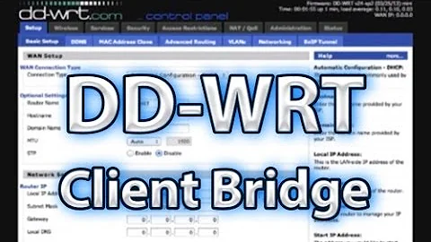 DD-WRT Client Bridge Setup