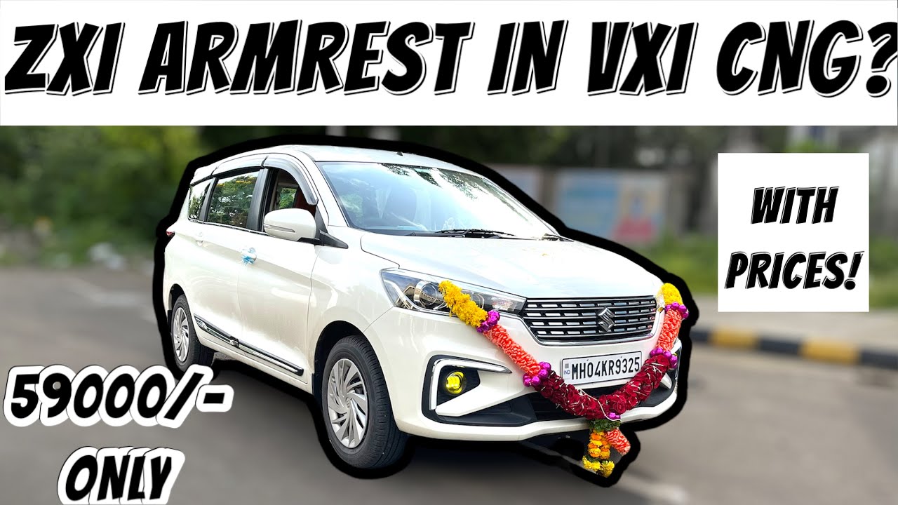 ERTIGA VXI CNG MODIFIED WITH TOP MODEL ARMREST WITH PRICESERTIGA VXI