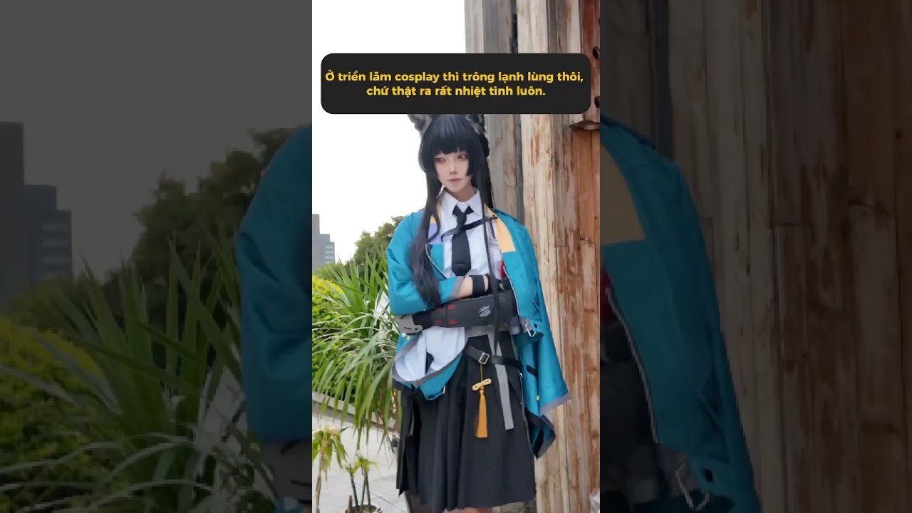 Coser ở triển lãm trông có vẻ lạnh lùng nhưng thật ra rất nhiệt tình #meowcosplay #shorts