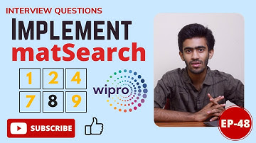 Wipro - TCS - Accolite Coding Question | matSearch( ) | Daily Dose | Ep-48 | Tamil | code io