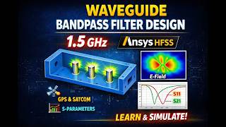 Bandpass Filter Design & Simulation in Ansys HFSS | 1.5GHz Waveguide Filter | Step by Step Tutorial