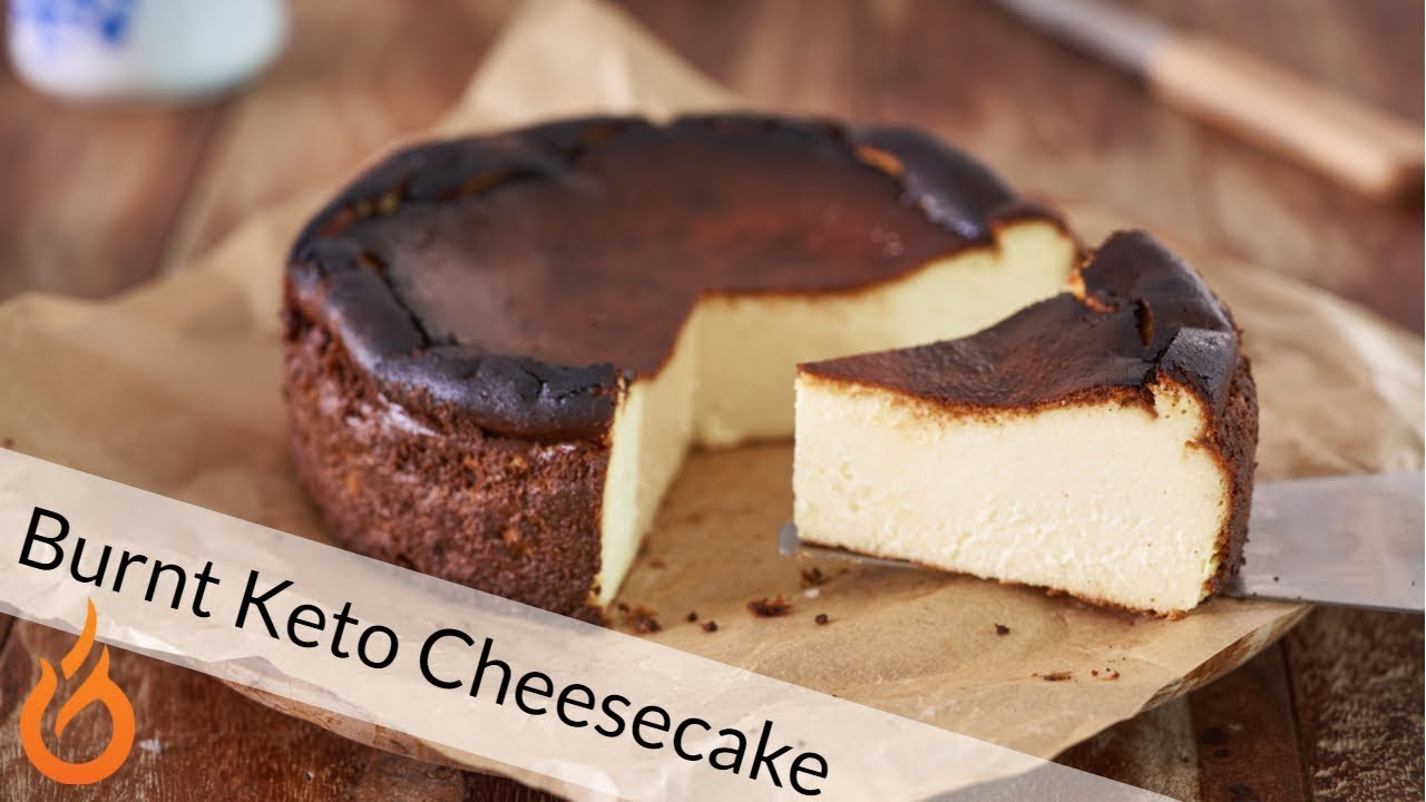 Burnt Keto Cheesecake - YouTube