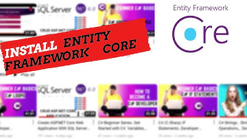 Install Entity Framework Core in Visual Studio 2022. C#, ASP.NET CORE. HOW TO INSTALL EF CORE