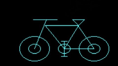 Graphics In GW-BASIC | How to make a Cycle (drawing) In GW-BASIC