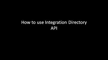 How to use Integration Directory API