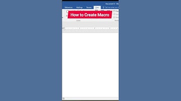 How to Create Macro in MS WORD #microsoft #msword #shorts #ytshorts