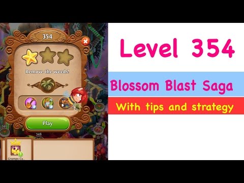 Blossom Blast Saga Level 354 Tips and Strategy Gameplay Walkthrough No Boosters