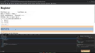 Full Stack Web Developer Course: 1_19 - Registration Form Assignment