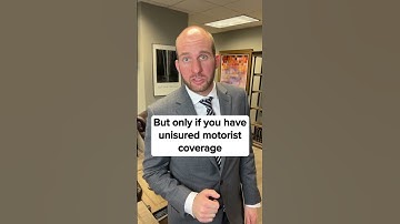 Who is at fault if you are hit by uninsured driver?! #lawyersofinstagram #shorts