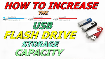 How to increase the USB Flash drive storage capacity