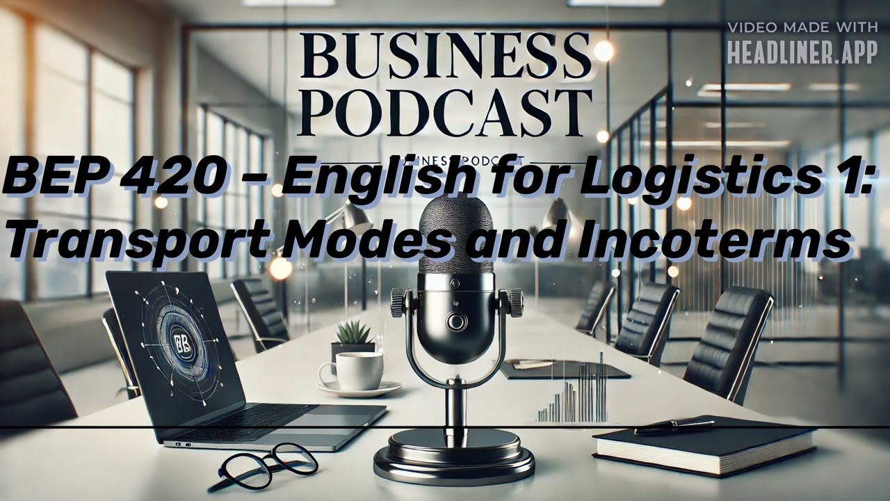 BUSINESS PODCAST BEP 420 – English for Logistics 1: Transport Modes and Incoterms | Business...