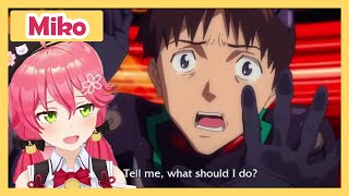 Miko Expressing Her Inner Shinji From Anime Evangelion to Yagoo 【Hololive/Eng sub】