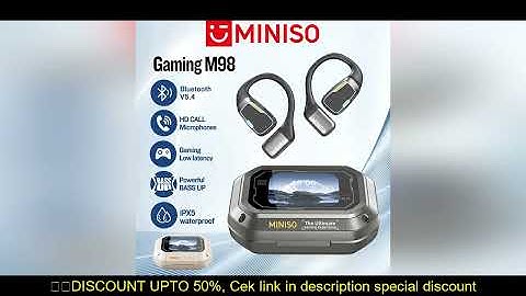 [AI Translator] MINISO M98 Wireless Headphones OWS Sports Bluetooth Earphones Gaming Headset ASMR AP