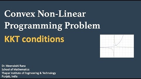 NLPP | Inequality Constraints | KKT Conditions