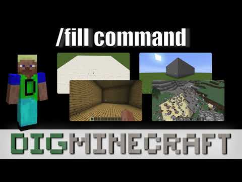 How To Use The Fill Command In Minecraft Youtube