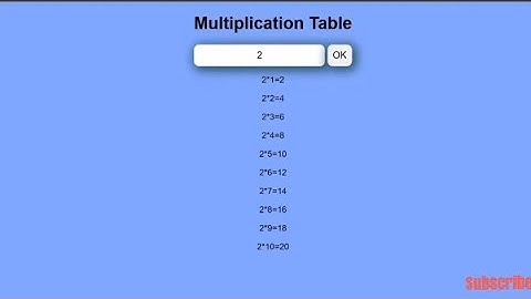 how to make multiplication table using javascript #coding #softwaredevelopment #javascript